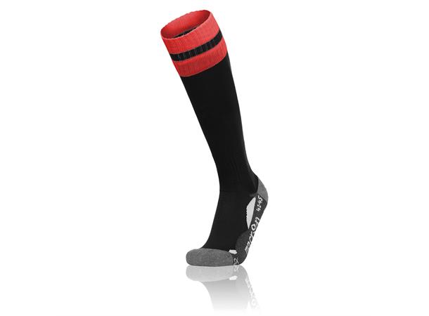 Azlon Socks BLK/RED L Fotballsokker - Unisex 