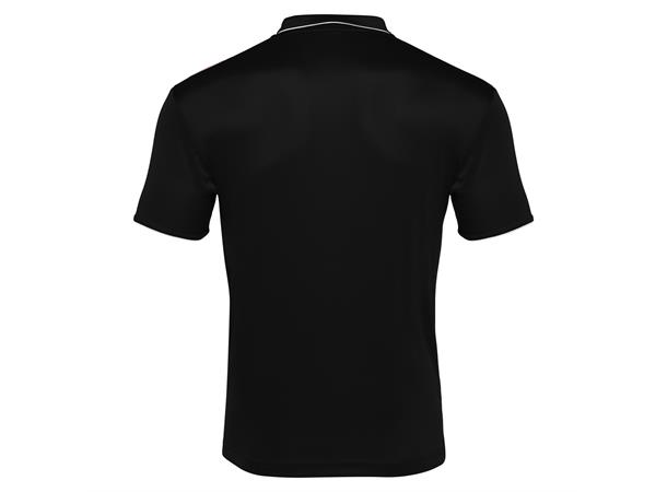 Draco Hero Polo BLK/WHT 4XL Poloskjorte i elastisk stoff 