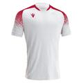 Alioth Shirt WHT/RED L Teknisk spillerdrakt i ECO-tekstil