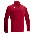 Arno 1/4 Zip Top RED S Teknisk treningsgenser - Unisex