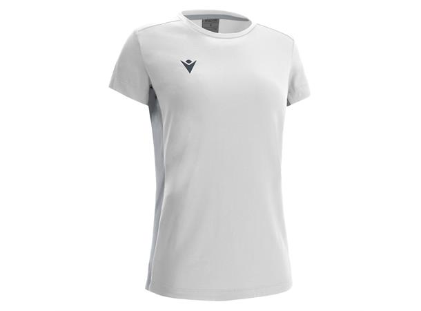 Lute Womens Cotton T-shirt WHT/SLV XS T-skjorte med feminint snitt 