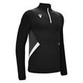 Fraser 1/4 Zip Top BLK/WHT L Teknisk treningsgenser - Unisex