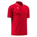 Aulos Polo RED/WHT 5XL Teknisk poloskjorte - Unisex