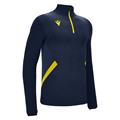 Fraser 1/4 Zip Top NAV/YEL M Teknisk treningsgenser - Unisex