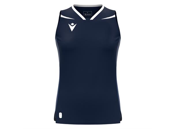 Lily Eco Sleeveless Shirt NAV/WHT M Teknisk kamp og treningsdrakt - Dame 